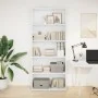 Estantería madera ingeniería blanca 80x30x189cm de , Librerías y estanterías - Ref: Foro24-3314669, Precio: 91,69 €, Descuent...