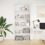 Estantería madera ingeniería blanca 80x30x189cm von , Bücherregale und Regale - Ref: Foro24-3314669, Preis: 93,29 €, Rabatt: %