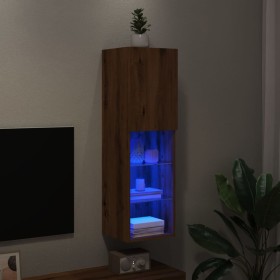 Mueble para TV con luces LED roble artesanal 30,5x30x102 cm von , TV-Möbel - Ref: Foro24-857678, Preis: 53,62 €, Rabatt: %