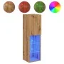 Mueble para TV con luces LED roble artesanal 30,5x30x102 cm by , TV Furniture - Ref: Foro24-857678, Price: 52,90 €, Discount: %