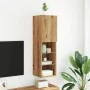 Mueble para TV con luces LED roble artesanal 30,5x30x102 cm by , TV Furniture - Ref: Foro24-857678, Price: 52,90 €, Discount: %
