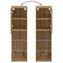 Mueble para TV con luces LED roble artesanal 30,5x30x102 cm by , TV Furniture - Ref: Foro24-857678, Price: 52,90 €, Discount: %