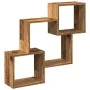 Mueble de pared madera ingeniería madera envejecida 78x18x71 cm by , Shelves and shelves - Ref: Foro24-854812, Price: 27,24 €...