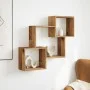 Mueble de pared madera ingeniería madera envejecida 78x18x71 cm by , Shelves and shelves - Ref: Foro24-854812, Price: 27,24 €...