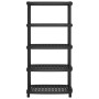 Estantería de 5 niveles PP negro 93,5x45,5x194,5 cm von , Industrieregale - Ref: Foro24-4007261, Preis: 118,07 €, Rabatt: %