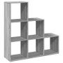 Librería divisor 3 niveles madera gris Sonoma 99x29x99 cm by , Bookcases and shelves - Ref: Foro24-857963, Price: 62,90 €, Di...