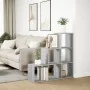 Librería divisor 3 niveles madera gris Sonoma 99x29x99 cm by , Bookcases and shelves - Ref: Foro24-857963, Price: 62,90 €, Di...