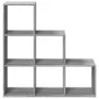 Librería divisor 3 niveles madera gris Sonoma 99x29x99 cm by , Bookcases and shelves - Ref: Foro24-857963, Price: 62,90 €, Di...