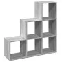 Librería divisor 3 niveles madera gris Sonoma 99x29x99 cm by , Bookcases and shelves - Ref: Foro24-857963, Price: 62,90 €, Di...