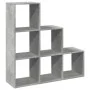 Librería divisor 3 niveles madera gris hormigón 99x29x99 cm von , Bücherregale und Regale - Ref: Foro24-857961, Preis: 61,29 ...