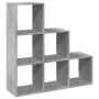 Librería divisor 3 niveles madera gris hormigón 99x29x99 cm von , Bücherregale und Regale - Ref: Foro24-857961, Preis: 62,15 ...