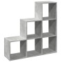 Librería divisor 3 niveles madera gris hormigón 99x29x99 cm von , Bücherregale und Regale - Ref: Foro24-857961, Preis: 62,15 ...