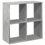 Librería divisora madera gris hormigón 69,5x29x69,5 cm by , Bookcases and shelves - Ref: Foro24-858006, Price: 41,16 €, Disco...