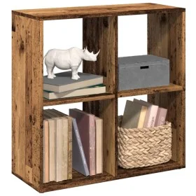 Librería divisor madera ingeniería envejecida 69,5x29x69,5 cm by , Bookcases and shelves - Ref: Foro24-858010, Price: 41,96 €...