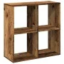 Librería divisor madera ingeniería envejecida 69,5x29x69,5 cm by , Bookcases and shelves - Ref: Foro24-858010, Price: 41,96 €...