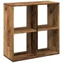Librería divisor madera ingeniería envejecida 69,5x29x69,5 cm by , Bookcases and shelves - Ref: Foro24-858010, Price: 41,96 €...