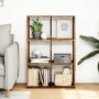 Librería divisora madera ingeniería envejecida 69,5x29x103,5 cm by , Bookcases and shelves - Ref: Foro24-858019, Price: 56,34...