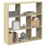 Librería divisor madera ingeniería roble Sonoma 102x29x103,5 cm de , Librerías y estanterías - Ref: Foro24-858050, Precio: 70...