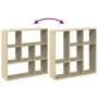 Librería divisor madera ingeniería roble Sonoma 102x29x103,5 cm de , Librerías y estanterías - Ref: Foro24-858050, Precio: 70...