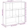 Librería divisora madera roble ahumado 102x29x103,5 cm de , Librerías y estanterías - Ref: Foro24-858052, Precio: 73,69 €, De...