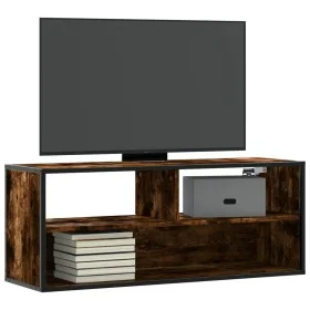 Mueble TV metal y madera contrachapada roble humo 100x31x39,5cm von , TV-Möbel - Ref: Foro24-848936, Preis: 45,77 €, Rabatt: %
