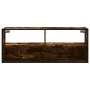 Mueble TV metal y madera contrachapada roble humo 100x31x39,5cm de , Muebles TV - Ref: Foro24-848936, Precio: 45,77 €, Descue...