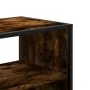 Mueble TV metal y madera contrachapada roble humo 100x31x39,5cm de , Muebles TV - Ref: Foro24-848936, Precio: 45,77 €, Descue...