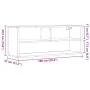 Mueble TV metal y madera contrachapada roble humo 100x31x39,5cm de , Muebles TV - Ref: Foro24-848936, Precio: 45,77 €, Descue...