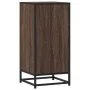 Aparador madera ingeniería y metal marrón roble 35,5x35x76 cm by , Sideboards - Ref: Foro24-848948, Price: 61,43 €, Discount: %