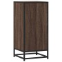 Aparador madera ingeniería y metal marrón roble 35,5x35x76 cm by , Sideboards - Ref: Foro24-848948, Price: 62,27 €, Discount: %