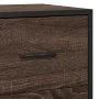 Aparador madera ingeniería y metal marrón roble 35,5x35x76 cm by , Sideboards - Ref: Foro24-848948, Price: 61,43 €, Discount: %