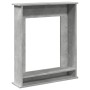 Borde de chimenea madera ingeniería gris hormigón 75x20x87,5 cm von , Zubehör für Holzöfen und Kamine - Ref: Foro24-854583, P...