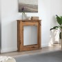 Borde de chimenea madera ingeniería roble artisan 75x20x87,5 cm von , Zubehör für Holzöfen und Kamine - Ref: Foro24-854588, P...
