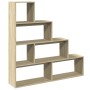 Librería divisora 4 niveles madera Sonoma 143,5x29x143,5 cm von , Bücherregale und Regale - Ref: Foro24-857996, Preis: 86,22 ...