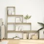 Librería divisora 4 niveles madera Sonoma 143,5x29x143,5 cm by , Bookcases and shelves - Ref: Foro24-857996, Price: 82,38 €, ...