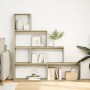 Librería divisora 4 niveles madera Sonoma 143,5x29x143,5 cm von , Bücherregale und Regale - Ref: Foro24-857996, Preis: 86,22 ...