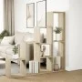 Librería divisora 4 niveles madera Sonoma 143,5x29x143,5 cm by , Bookcases and shelves - Ref: Foro24-857996, Price: 82,38 €, ...