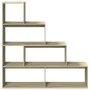 Librería divisora 4 niveles madera Sonoma 143,5x29x143,5 cm by , Bookcases and shelves - Ref: Foro24-857996, Price: 82,38 €, ...