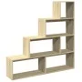 Librería divisora 4 niveles madera Sonoma 143,5x29x143,5 cm by , Bookcases and shelves - Ref: Foro24-857996, Price: 82,38 €, ...