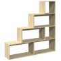Librería divisora 4 niveles madera Sonoma 143,5x29x143,5 cm von , Bücherregale und Regale - Ref: Foro24-857996, Preis: 86,22 ...