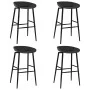 High table and 5-piece bar stools set in black and white. by vidaXL, Furniture sets for kitchens and dining rooms - Ref: Foro...