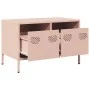 Mueble para TV acero laminado en frío rosa 68x39x43,5 cm by , TV Furniture - Ref: Foro24-851233, Price: 68,89 €, Discount: %