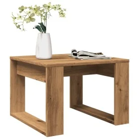 Mesa auxiliar de madera de ingeniería roble artisan 50x50x35 cm by , Side tables - Ref: Foro24-856689, Price: 39,53 €, Discou...