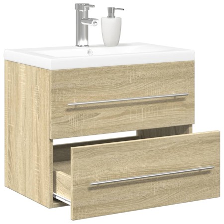Set de muebles de baño 2 pzas madera contrachapada roble Sonoma by , bathroom vanities - Ref: Foro24-3325046, Price: 149,66 €...