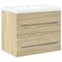 Set de muebles de baño 2 pzas madera contrachapada roble Sonoma by , bathroom vanities - Ref: Foro24-3325046, Price: 149,66 €...