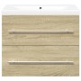 Set de muebles de baño 2 pzas madera contrachapada roble Sonoma by , bathroom vanities - Ref: Foro24-3325046, Price: 149,66 €...