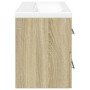 Set de muebles de baño 2 pzas madera contrachapada roble Sonoma by , bathroom vanities - Ref: Foro24-3325046, Price: 149,66 €...
