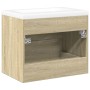 Set de muebles de baño 2 pzas madera contrachapada roble Sonoma by , bathroom vanities - Ref: Foro24-3325046, Price: 149,66 €...