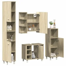 Juego de muebles de baño 4 pzas contrachapada roble Sonoma von , Badezimmermöbel - Ref: Foro24-3324970, Preis: 213,73 €, Raba...