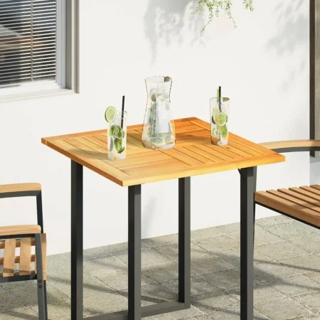 Tablero de mesa cuadrado madera maciza de acacia 70x70x2 cm by , Table tops - Ref: Foro24-4004255, Price: 54,80 €, Discount: %
